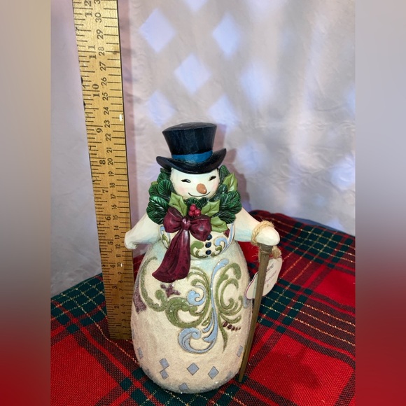 Jim Shore Heartwood Creek Collection Victorian Snowman "Be Joyful Always" - Picture 7 of 9